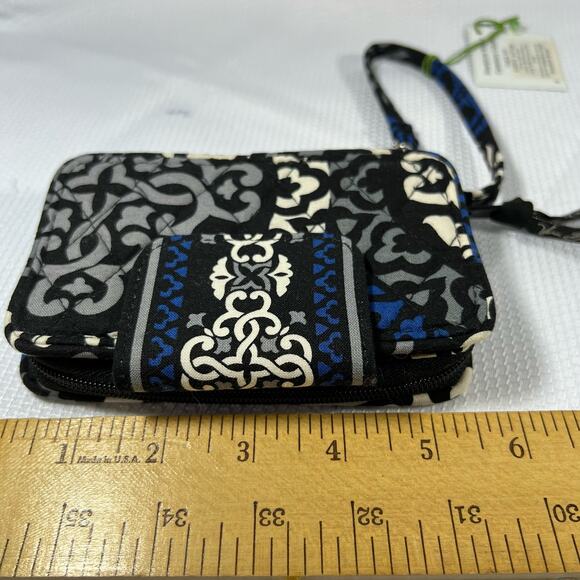 Vera Bradley Wristlet Wallet Canterberry Cobalt Retired Pattern 2013 - Picture 9 of 9